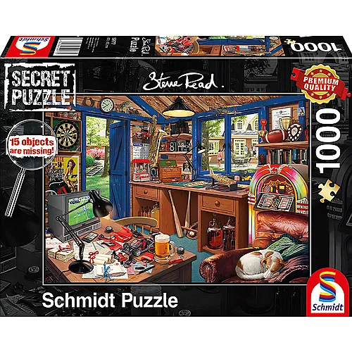 Schmidt Puzzle Steve Read Secret Vaters Werkstatt (1000Teile)