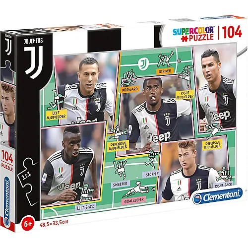Clementoni Puzzle Supercolor Juventus - 104 Teile