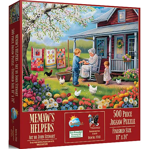 SunsOut Puzzle John Stewart Memaw's Helfer - 500 Teile