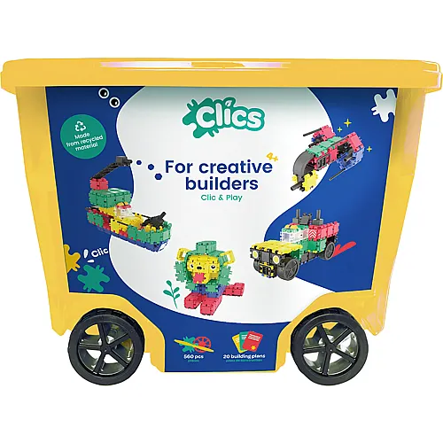 Clics Build & Play Rollerbox 20-in-1 (560Teile)
