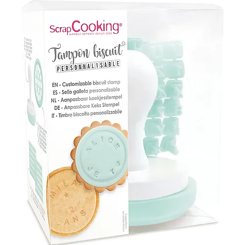 ScrapCooking Stempel mit anpassbarer Nachricht