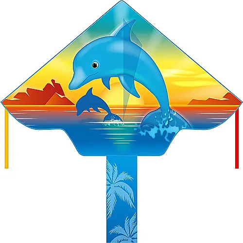 HQ Invento Simple Flyer Kinderdrachen Dolphin Sunset