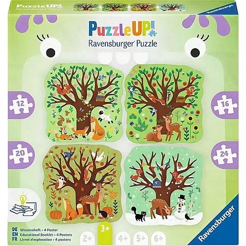 Ravensburger Puzzle Up! Vier Jahreszeiten 12, 16, 20, 24