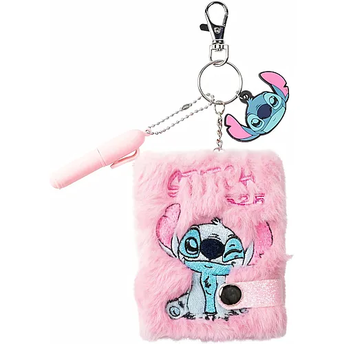 Kids Licensing Stitch Mini Notizbuch Pl�sch A7, Schl�sselanh�nger