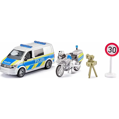 Siku VW T6 mit BWM Motorrad Polizei