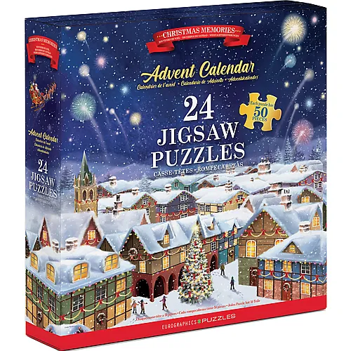 Eurographics Puzzle Adventskalender - Erinnerungen an Weihnachten (50Teile)
