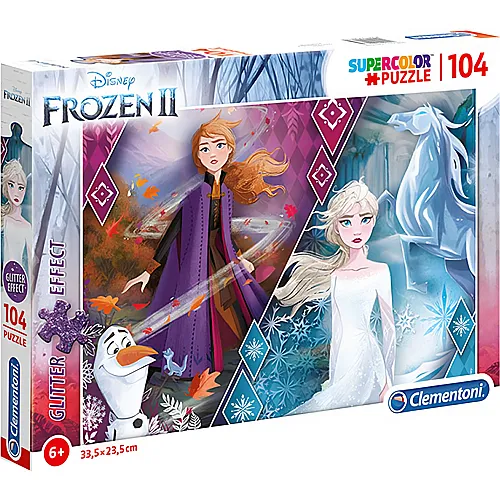 Clementoni Puzzle Supercolor Glitter Disney Frozen 2 (104Teile)