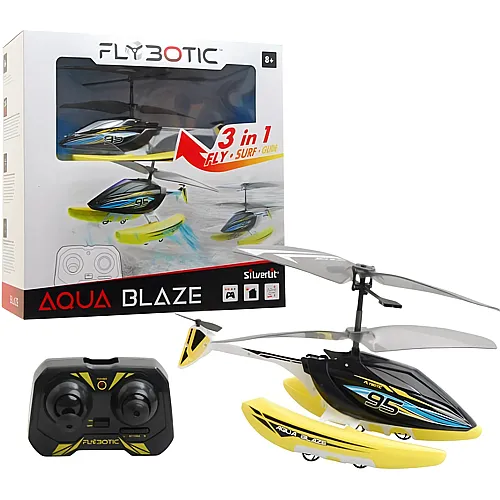 Silverlit Flybotic Helikopter Aqua Blaze 2.4 GHz ca. 21x8x12 cm, Outdoor, Batt. 2xAAA exkl., ab 8 Jahren