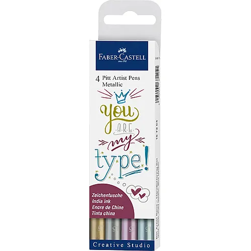 Faber-Castell Pitt Artist Pen Metallic (4Teile)