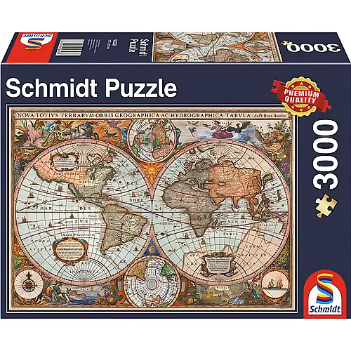 Schmidt Puzzle Antike Weltkarte (3000Teile)