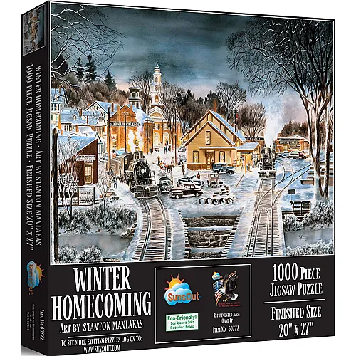 SunsOut Puzzle Ankunft im Winter - 1000 Teile