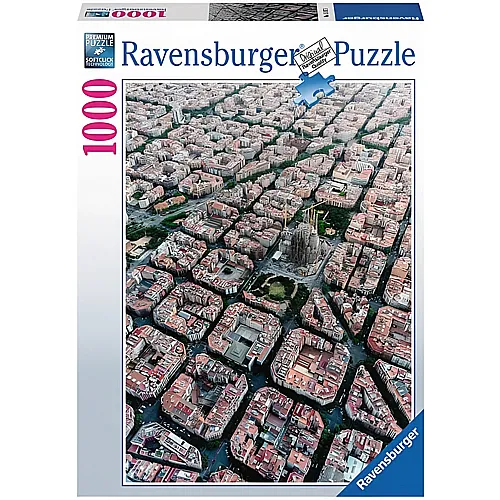 Ravensburger Puzzle Barcelona von Oben - 1000 Teile