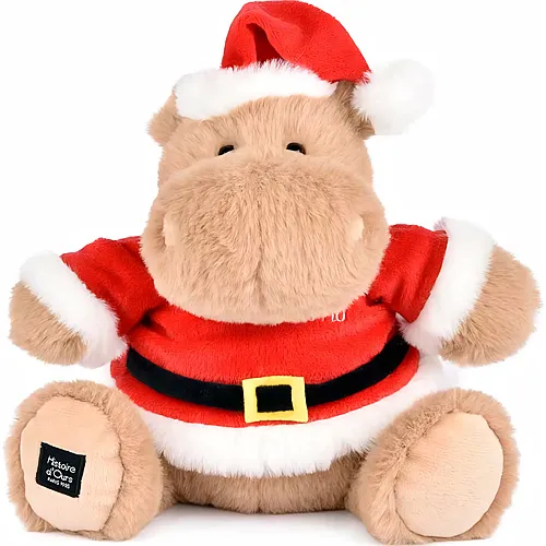 Doudou et Compagnie Hippo der Weihnachtsmann beige (20cm)