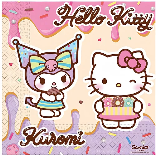 Procos 20 Servietten Hello Kitty Hello Kitty & Kuromi