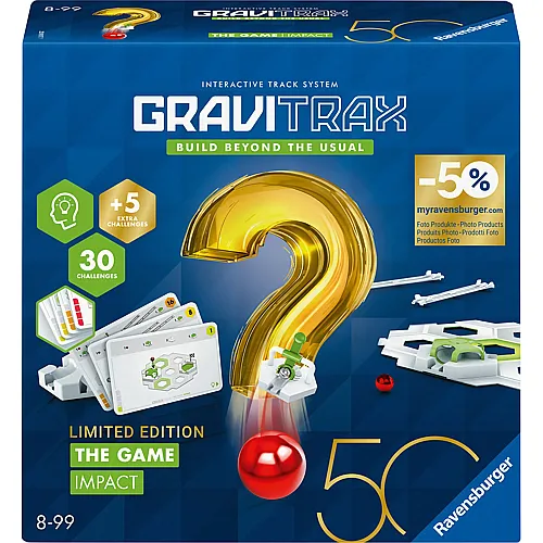 Ravensburger GraviTrax The Game - Impact  - 50 Jahre blaues Dreieck