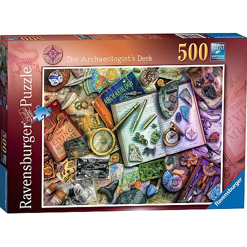 Ravensburger Puzzle Amiee Stewart, Schreibtisch des Arch�ologen (500Teile)