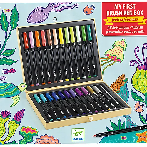 Djeco Kreativ Erste Pinselstifte-Box