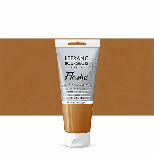 Lefranc Bourgeois Lfb Flashe Acryl 80ml Tube Irisierendes Tiefes Gold