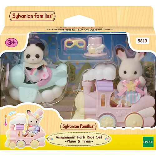 Sylvanian Families Figuren Freizeitpark Spielset Zugfahrt