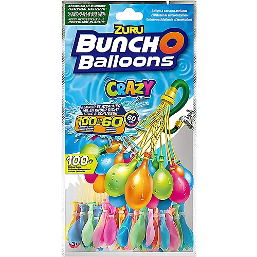 Bunch O Balloons 3er-Pack Wasserballons Rapid Fill Crazy