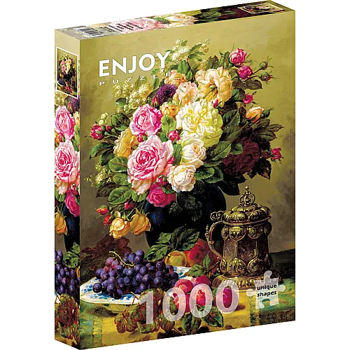 Enjoy Puzzle Jean-Baptiste Robie - Still Life with Roses