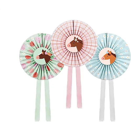 Deko-Rosetten Pferd 35cm