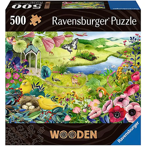 Ravensburger Puzzle Wooden Wilder Garten (500Teile)