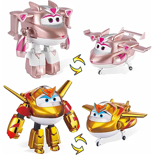 Alpha Toys Super Wings 2er-Pack Golden Boy & Golden Girl