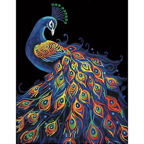Diamond Dotz Diamond Painting Neon Pfau