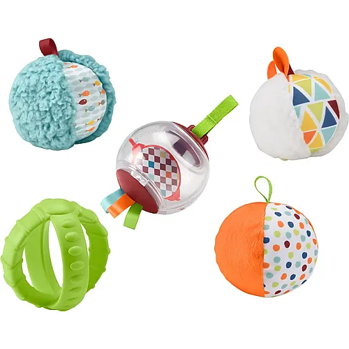 Fisher-Price Baby F�nf Sinne B�lle Rassel und Sensorik