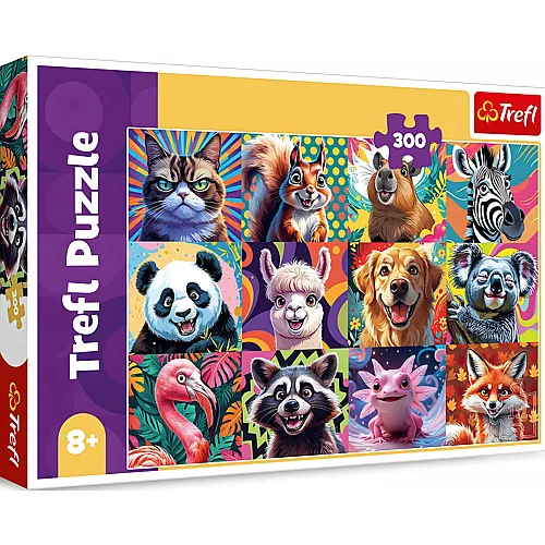 Trefl Puzzle Lustige Tierportraits - 300 Teile