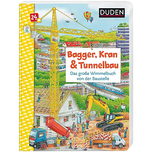 Duden Wimmelbuch Bagger, Kran & Tunnelbau