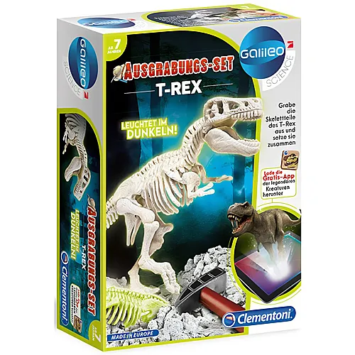 Clementoni Ausgrabungsset T-Rex fluorescent