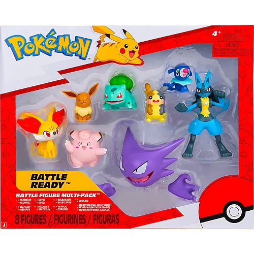 Jazwares Pok�mon 8er Pack Battle Figuren