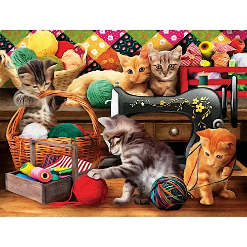 SunsOut Puzzle Tom Wood Fun in the Craft Room - 1000 Teile