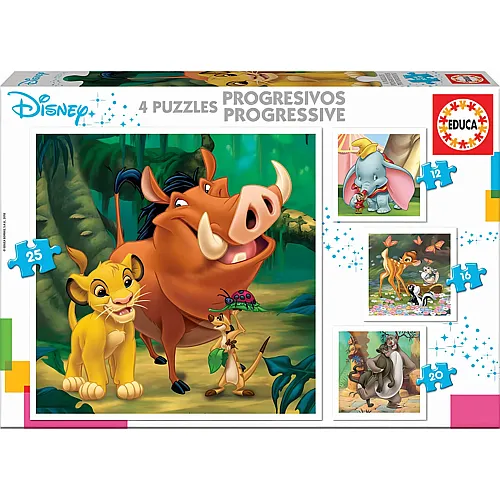 Educa Puzzle Disney Animals (12/16/20/25)