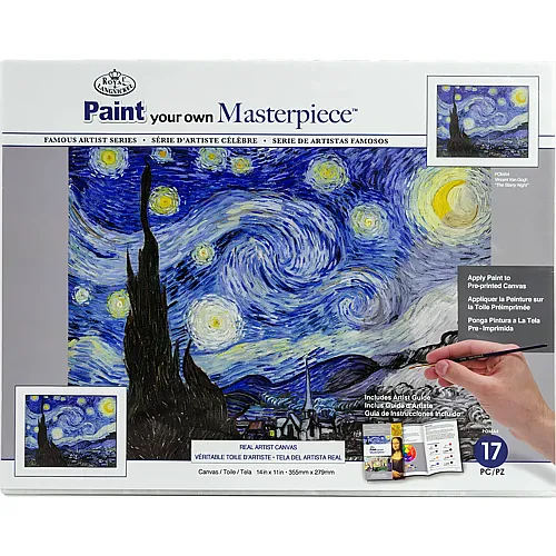 Royal & Langnickel R&l Pbn Masterpiece Famous The Starry Night