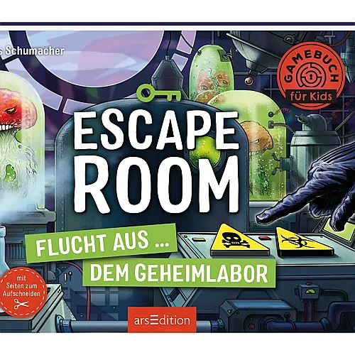 ars Edition Escape Room ? Flucht aus dem Geheimlabor