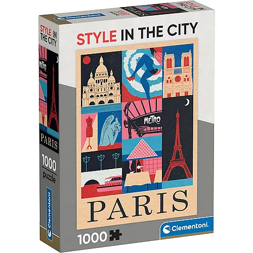 Clementoni Puzzle Paris Style in the City (1000Teile)