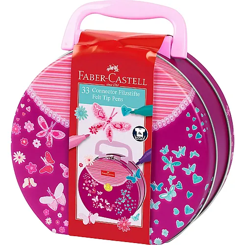 Faber-Castell Filzstift Connector Koffer (33Teile)