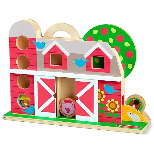 Melissa & Doug GO Tots Trubel in der Scheune, Holzspielzeug f�r Kleinkinder, Entwicklungsspielzeug, Holzspielzeug ab 1 jahr, Geschenk