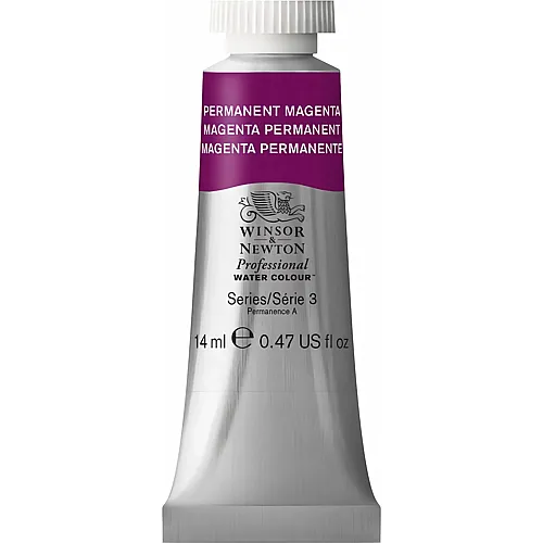 Winsor & Newton W&n Prof. Water Colour 14ml Tube Permanentmagenta
