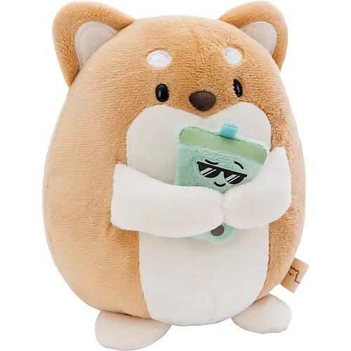 Hund Hiro mit BubbleTee 16cm