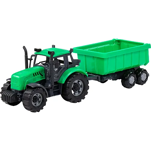 Cavallino Toys 1:32 Traktor mit Kippanhnger Grn