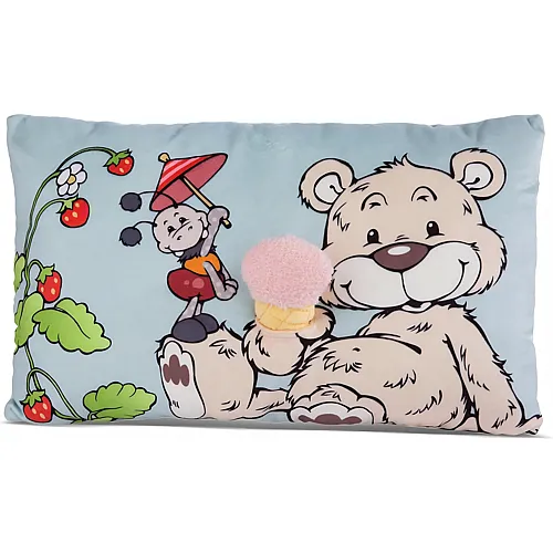 Nici Kissen B�r Bendix mit 2D Eis