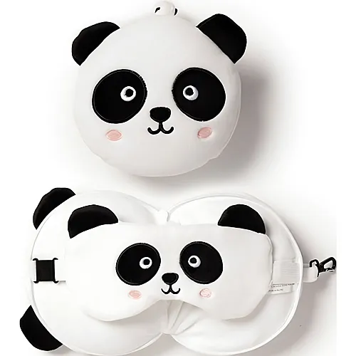 Puckator Panda Reisekissen und Augenmaske