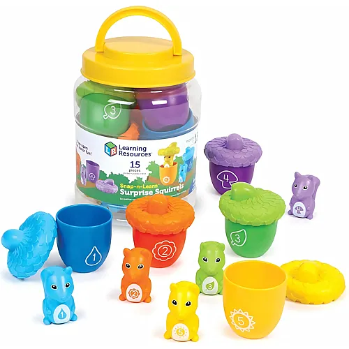 Learning Resources Snap-n-Learn Eichh�rnchen-�berraschung, Lernspielzeug f�r Kleinkinder, Lern- & Bildungsspielzeug, Baby- &