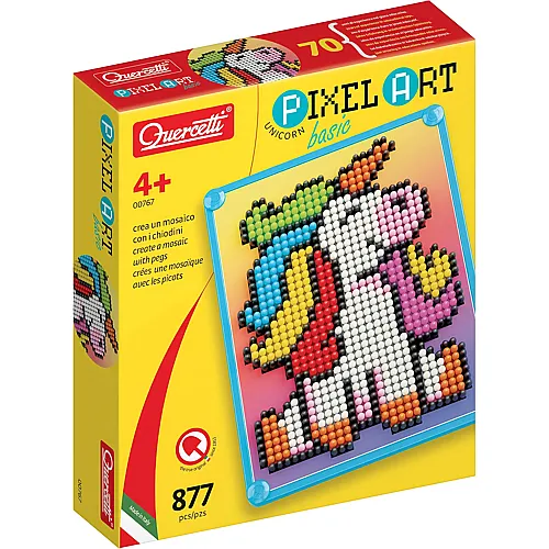 Quercetti Pixel Art Basic Einhorn, 880 St�ck.
