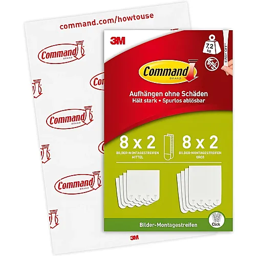 3M Command Bilder-Montagestreifen M+L