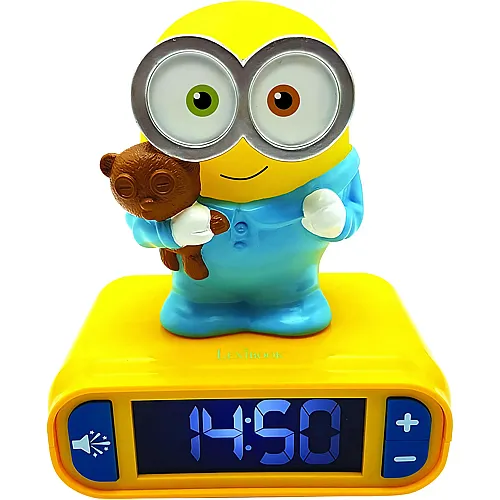 Wecker mit 3D Nachtlicht-Figur und besonderen Klingelt�nen